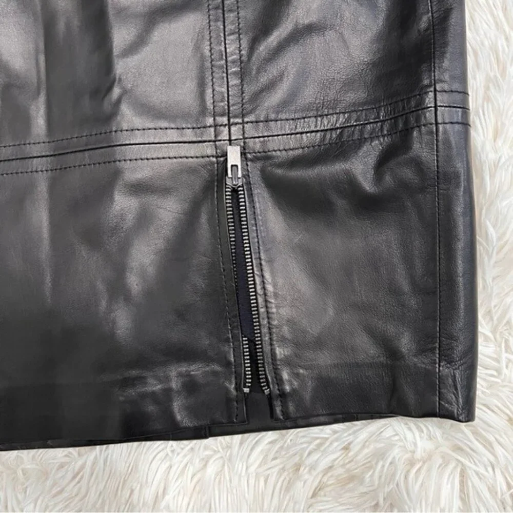 Talbots‎ luxe leather women skirt size 8P